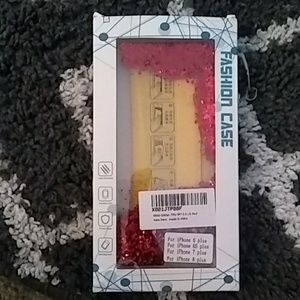 Iphone 6+,7+,8+ case liquid glitter